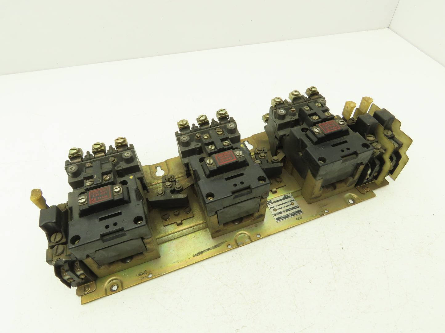 Allen Bradley 1000-NX103 3 Pole Reversing Motor Starter W 120V Coils 71A86 Ser C