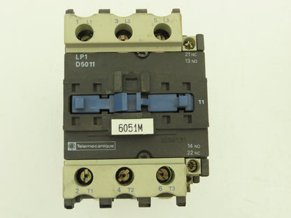 Telemecanique LP1 D5011 Motor Starter Contactor 40Hp 600V 70A 24V Coil Lot of 4