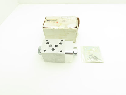 Sun Hydraulics Aluminum Sandwich Manifold w/Counterbalance Valves 0HJ4-A2