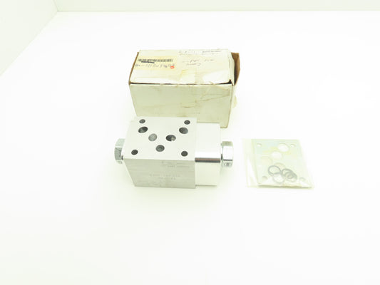 Sun Hydraulics Aluminum Sandwich Manifold w/Counterbalance Valves 0HJ4-A2