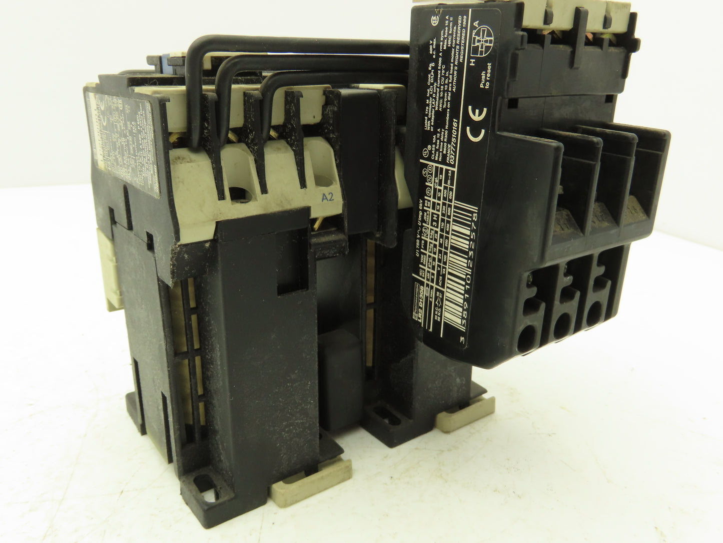 Telemecanique LP2D0901 Reversing Contactor With Overload 3 Ph 7.5Hp 20A 600V