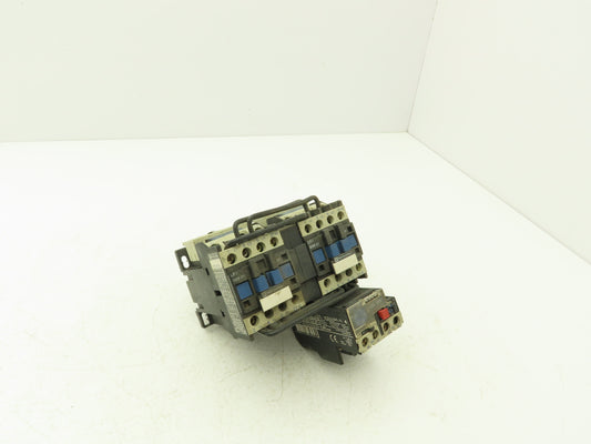 Telemecanique LP2D0901 Reversing Contactor With Overload 3 Ph 7.5Hp 20A 600V