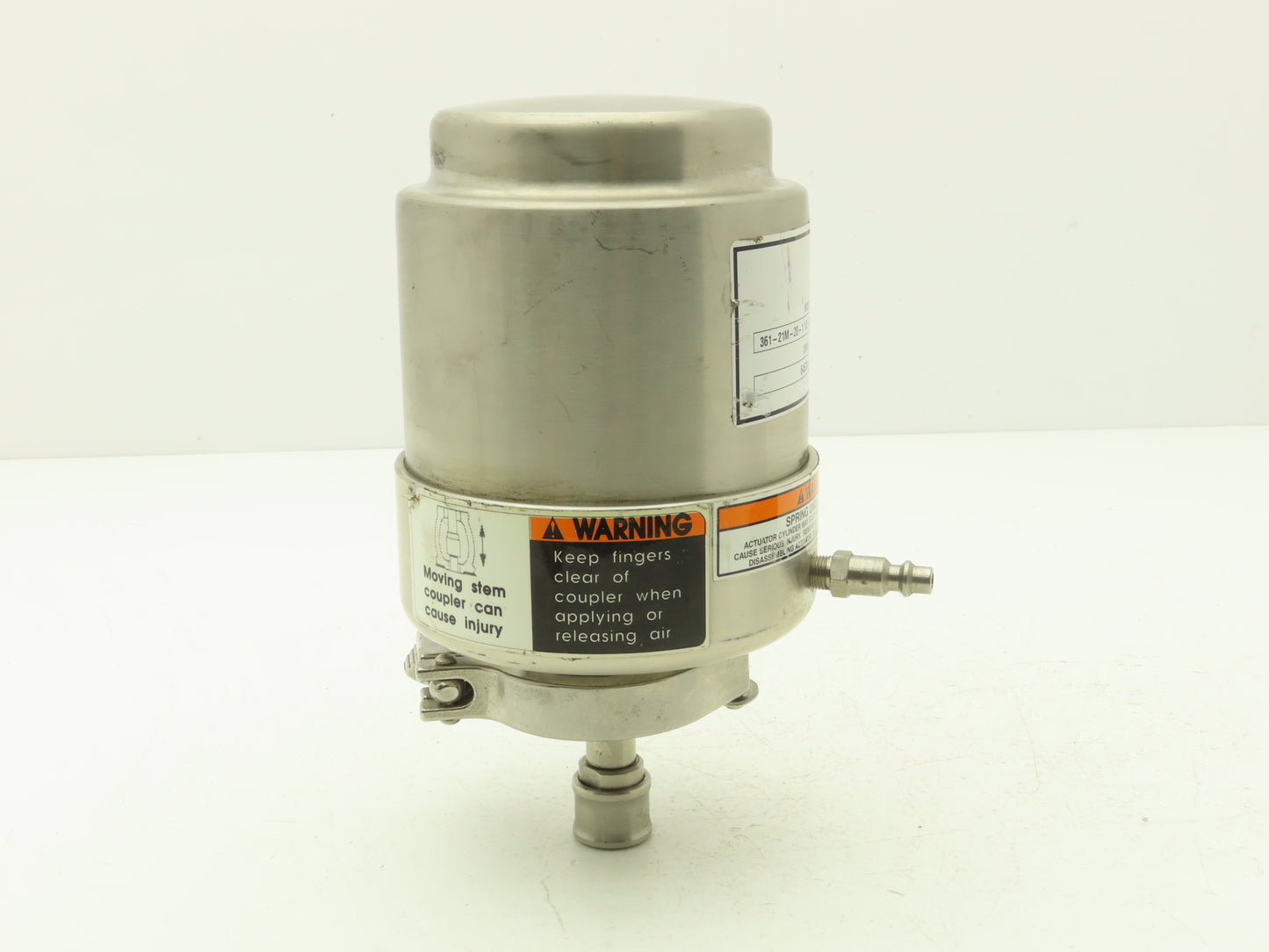 Alpha Laval 361-21M-20-1 1/2-SFY-316L Pneumatic Valve Actuator Stainless Steel