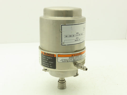 Alpha Laval 361-21M-20-1 1/2-SFY-316L Pneumatic Valve Actuator Stainless Steel