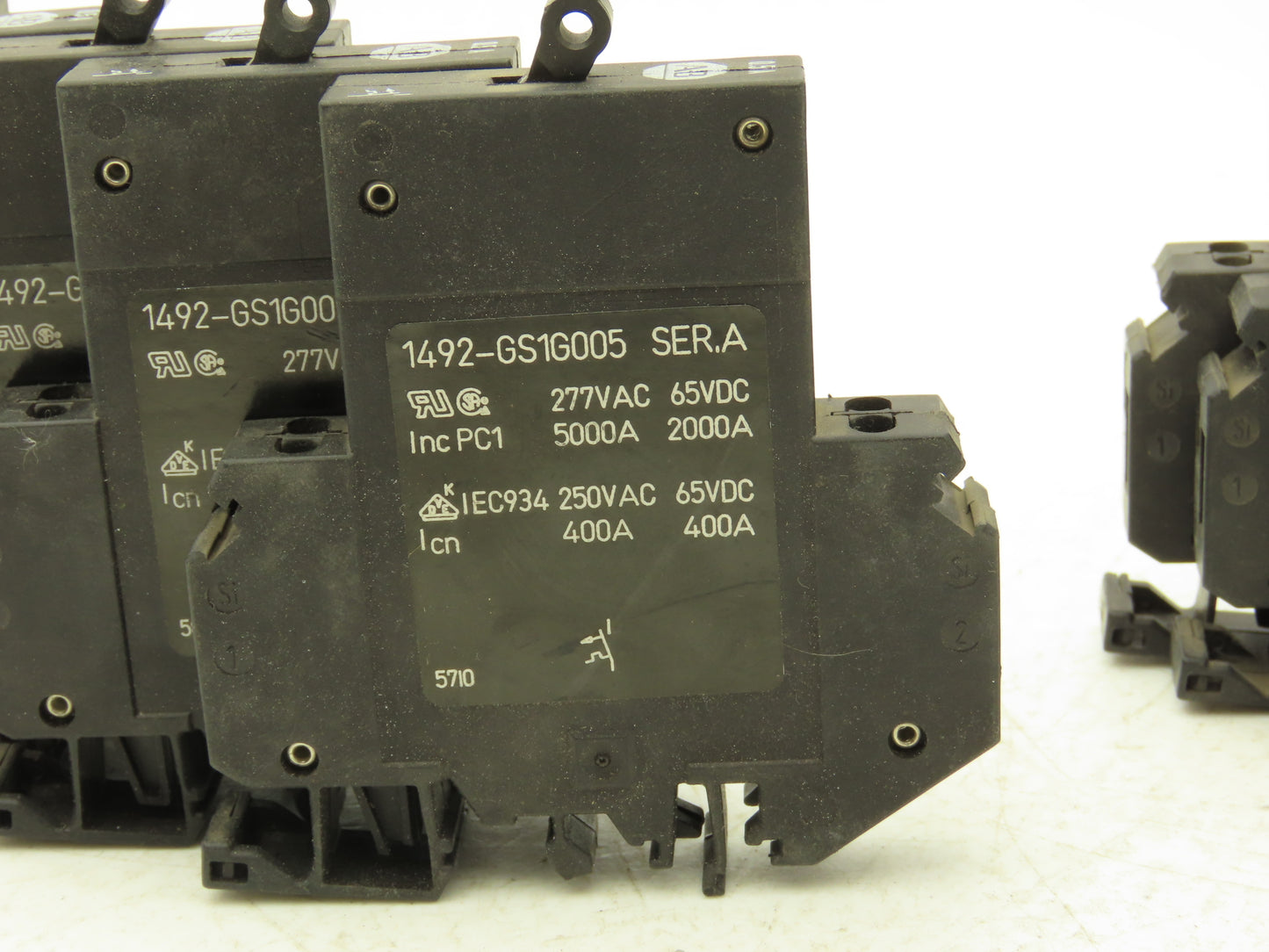 Allen Bradley 1492-GS1G005 Circuit Breaker  0.5 A 1 Pole 277VAC 65VDC Lot of 10