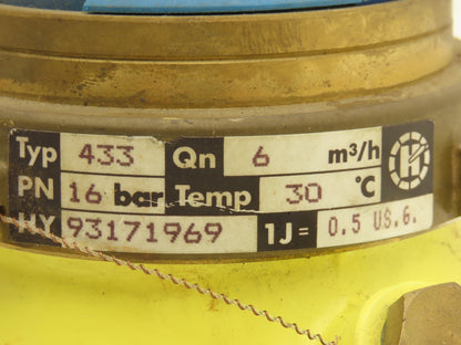 LMI Milton Roy Type 433 Gallon Flow Meter 6m³/h 16bar 1-1/4"NPT