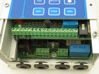 Emotron SLM375-1 VFD Frequency Inverter Drive Input 1Ph 230VAC Output 2.3A