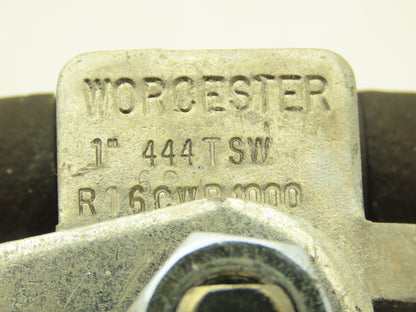 Worcester 444 TSW Manual Ball Valve 1" Socket Weld 1000PSI