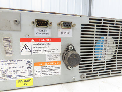 Toshiba UC1A1A015C6RKB  1400RE Series Uninterruptible Power Supply UPS 120V 1PH