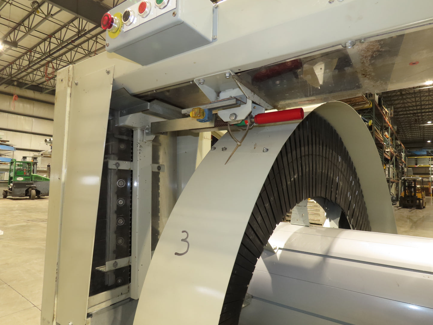 Ryson 1300-400-B1 Elevating Spiral Conveyor 16" Slat Belt 2Hp 230/460V 3PH 13'H