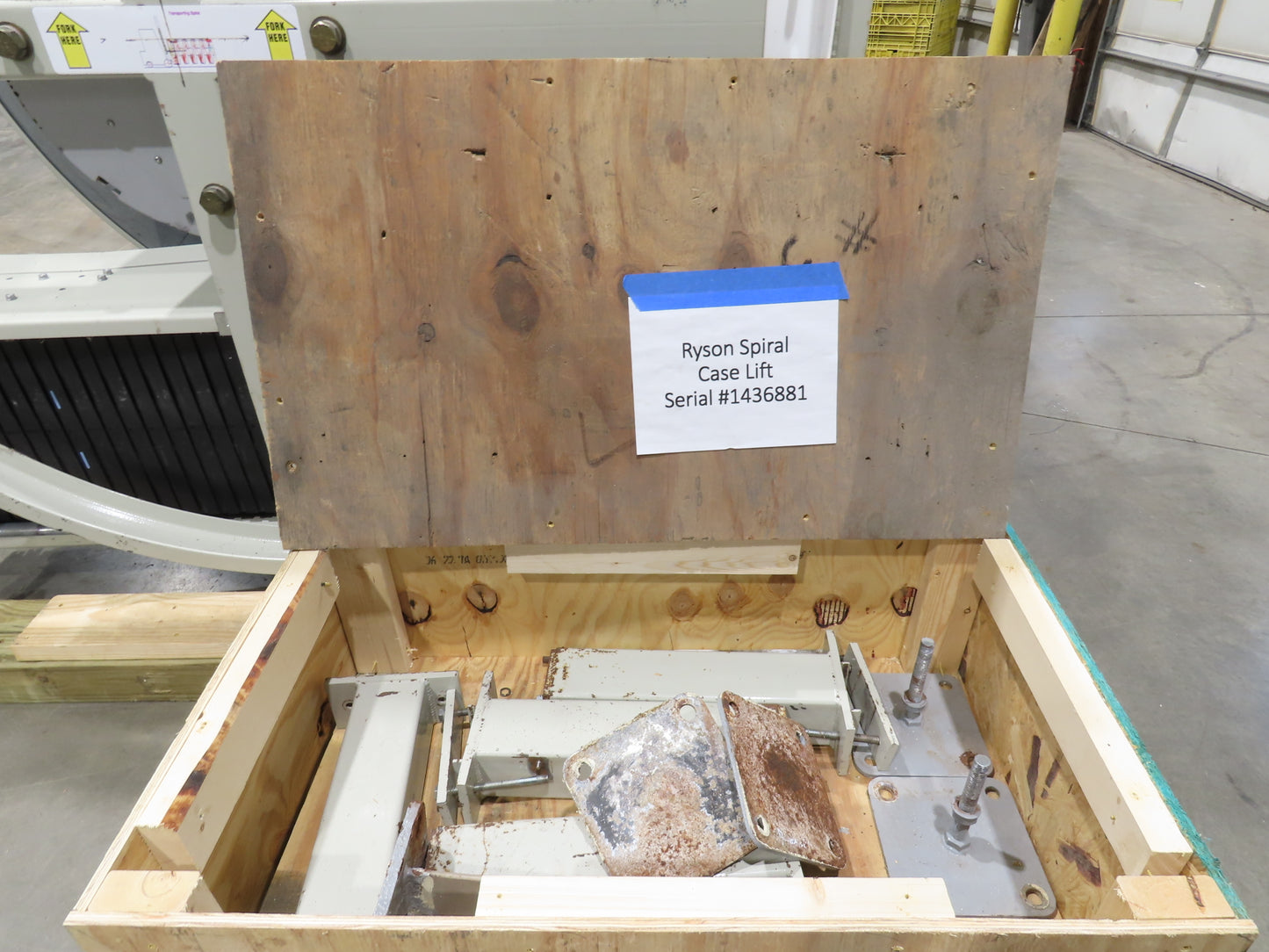 Ryson 1300-400-B1 Elevating Spiral Conveyor 16" Slat Belt 2Hp 230/460V 3PH 13'H