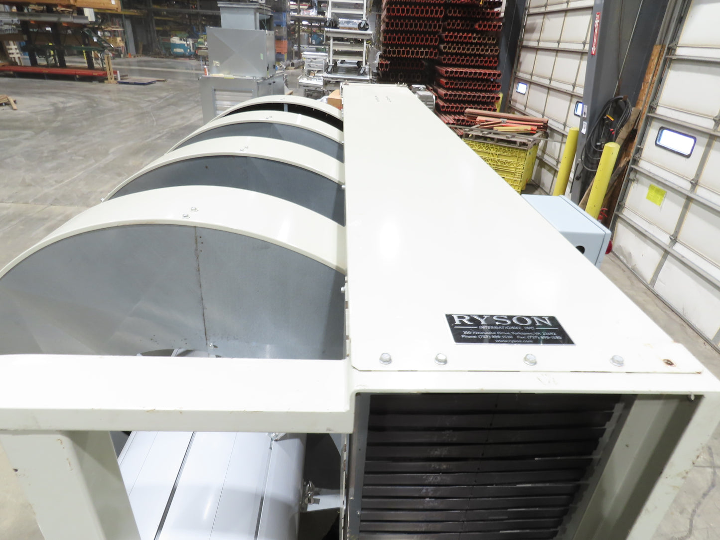 Ryson 1300-400-B1 Elevating Spiral Conveyor 16" Slat Belt 2Hp 230/460V 3PH 13'H