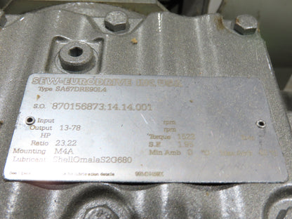 Ryson 1300-400-B1 Elevating Spiral Conveyor 16" Slat Belt 2Hp 230/460V 3PH 13'H