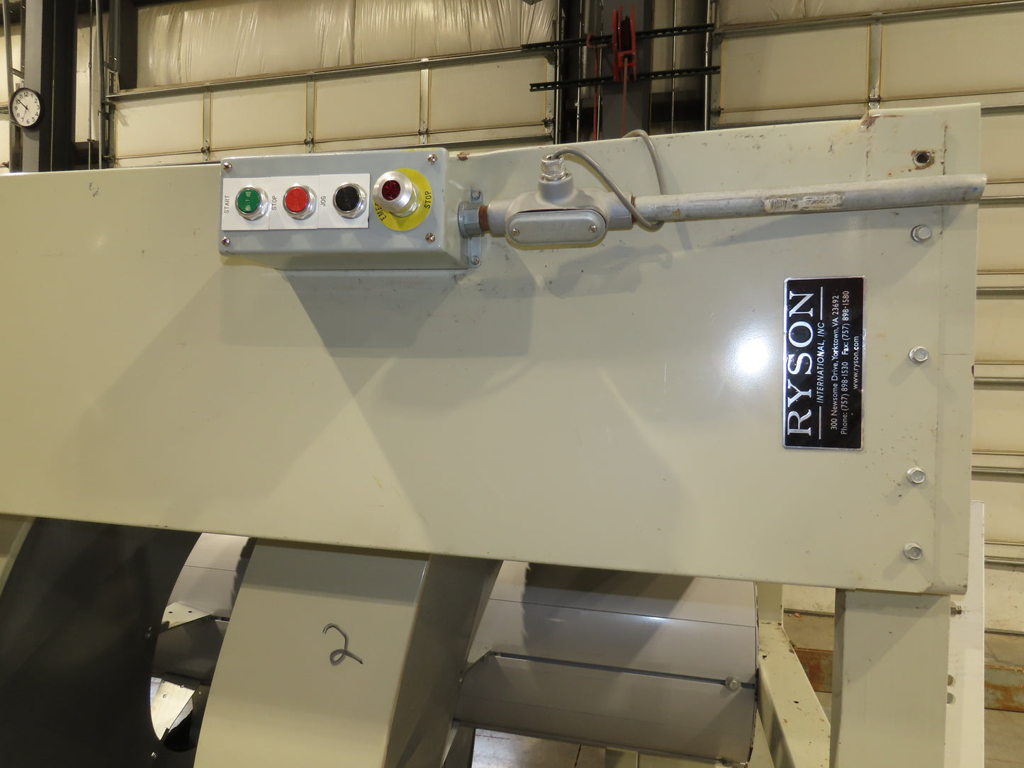 Ryson 1300-400-B1 Elevating Spiral Conveyor 16" Slat Belt 2Hp 230/460V 15' 4"H