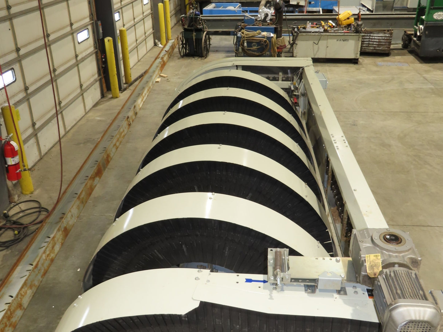 Ryson 1300-400-B1 Elevating Spiral Conveyor 16" Slat Belt 2Hp 230/460V 15' 4"H