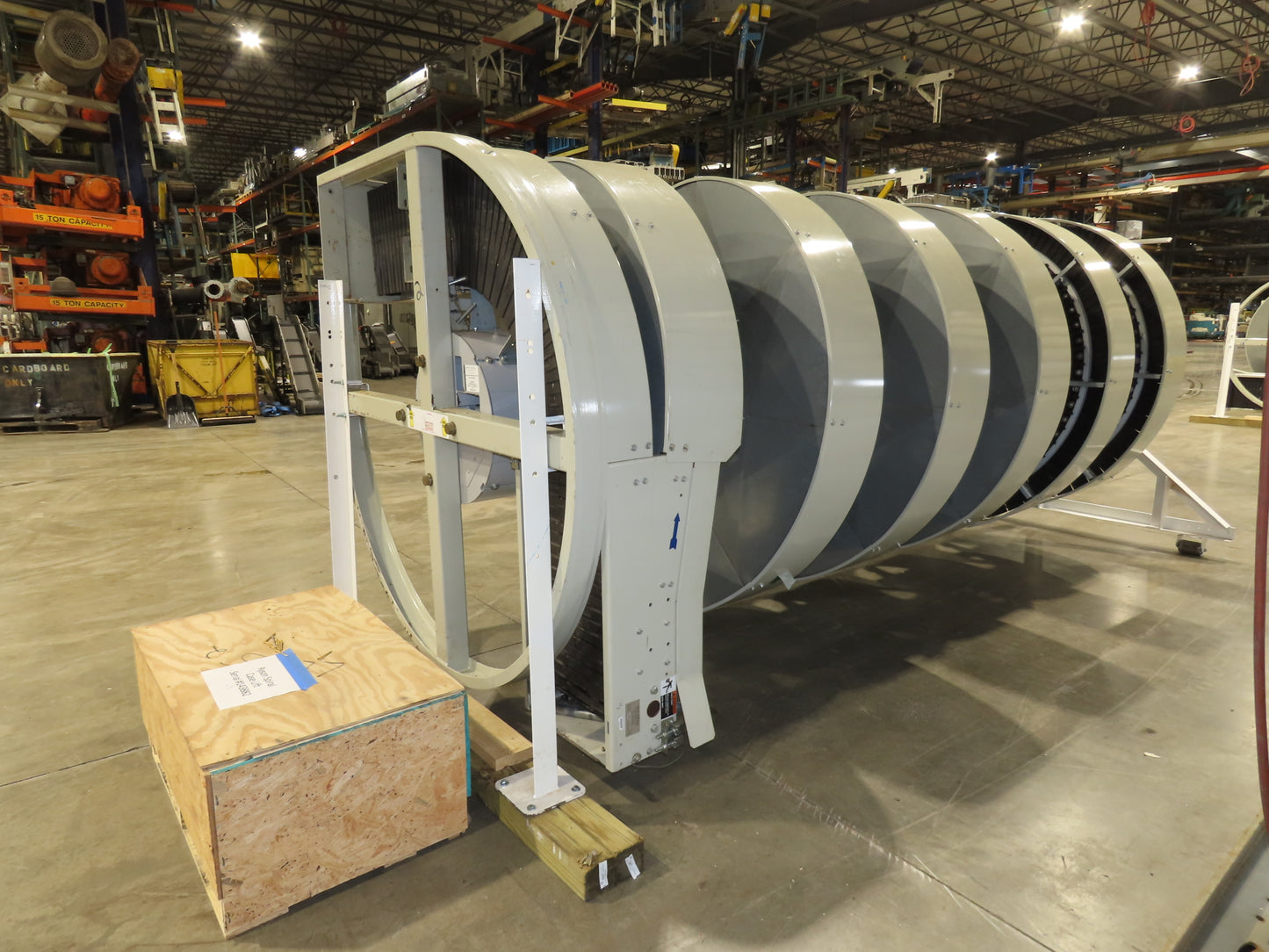 Ryson 1300-400-B1 Elevating Spiral Conveyor 16" Slat Belt 2Hp 230/460V 15' 4"H