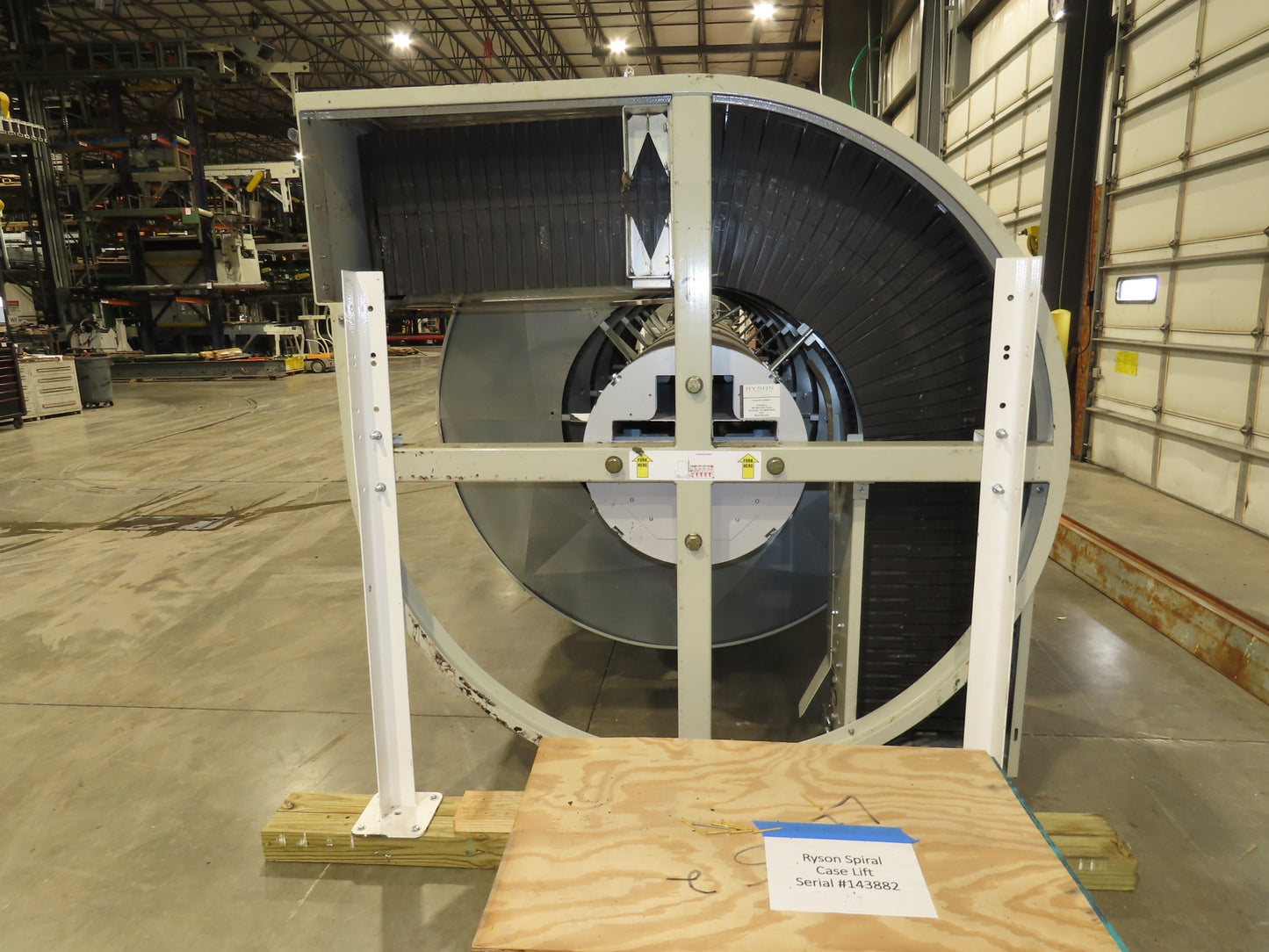 Ryson 1300-400-B1 Elevating Spiral Conveyor 16" Slat Belt 2Hp 230/460V 15' 4"H