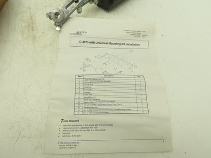 Johnson Controls D-4073-3 Damper Actuator 5-10PSIG Spring Universal Mount