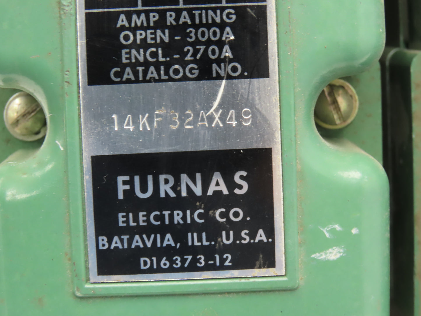 Furnas 14KF32AX49 Size 5 Motor Starter Contactor 200Hp 600V 3PH No Coil