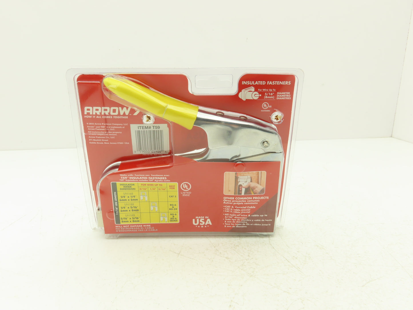 Arrow T59P Staple Gun for Wire/Cable Fasteners Data/Video/Communication Lot of 2