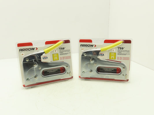 Arrow T59P Staple Gun for Wire/Cable Fasteners Data/Video/Communication Lot of 2