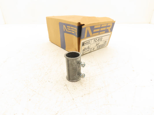 Neer TC-512 EMT Conduit Coupling Fitting 3/4" Steel Set Screw  Lot of 100