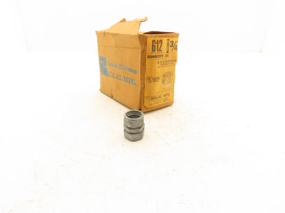 Regal 612  3/4" EMT Conduit Compression Coupling Concrete Rain Tight Lot of 125
