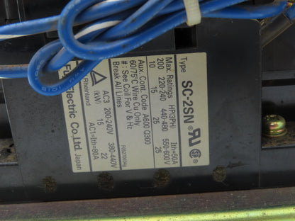 Yaskawa Electric JZRCR-XPU10C Contactor Motor Starter Assembly 25Hp 3PH 660V