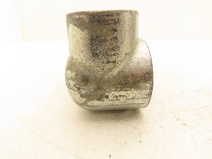 EGS OZ Gedney LL-200 Rigid LB Conduit Body 2" Threaded Hubs Mall Iron Lot of 5