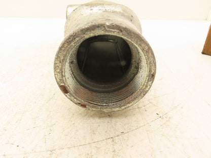 EGS OZ Gedney LL-200 Rigid LB Conduit Body 2" Threaded Hubs Mall Iron Lot of 5