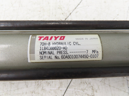 Taiyo 70H-8 1LB40BB620-AD Hydraulic Cylinder 40mm Bore 620mm Stroke 1015psi