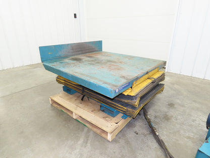 Advance Hydraulic Scissor Lift and Tilt Table 3500lb 48x48" 45° 36" Travel 120V