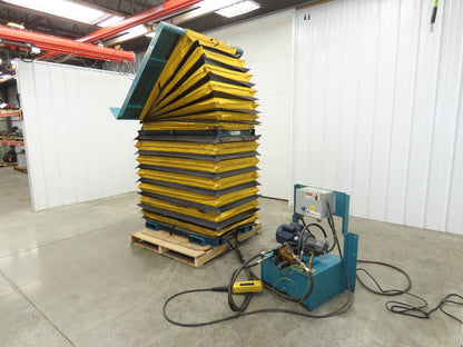 Advance Hydraulic Scissor Lift and Tilt Table 3500lb 48x48" 45° 36" Travel 120V