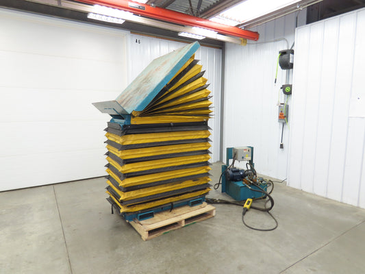 Advance Hydraulic Scissor Lift and Tilt Table 3500lb 48x48" 45° 36" Travel 120V