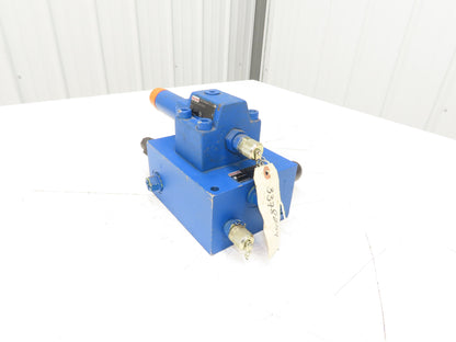 Rexroth Hydraulic Manifold Block W/ Size 10 Pressure Reducing Valve P to A