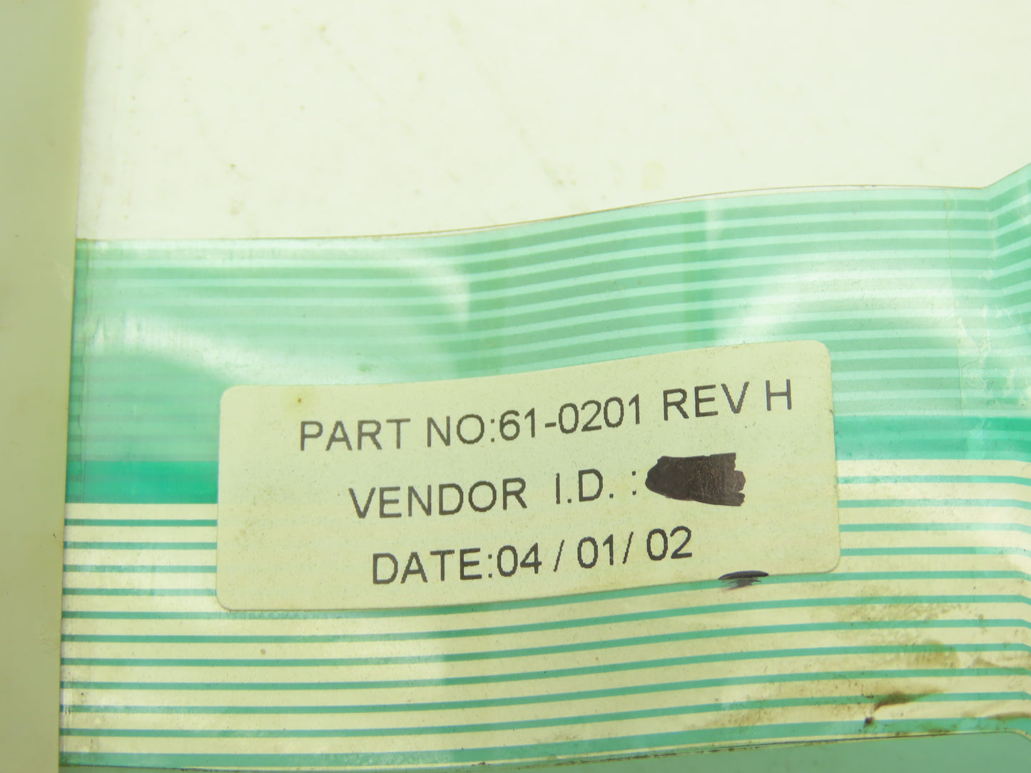 Hass 61-0201 Membrane Keyboard Keypad Rev R VF-Series Milling Machine