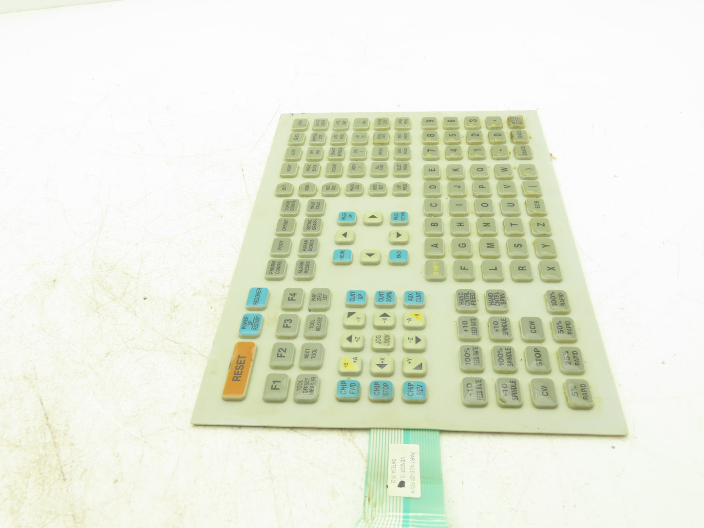 Hass 61-0201 Membrane Keyboard Keypad Rev R VF-Series Milling Machine