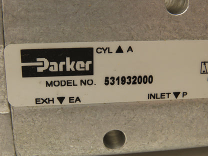 Parker  531932000 Pneumatic Foot Valve Treadle 200 PSIG 5/2 Ports 3/8" & 1/8"NPT