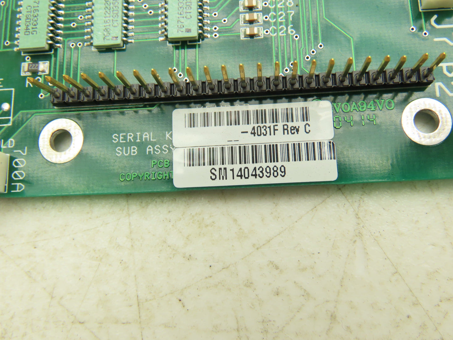 Haas Automation 65-4031F CNC Printed Circuit Control Board PCB Rev C Off VF-4B