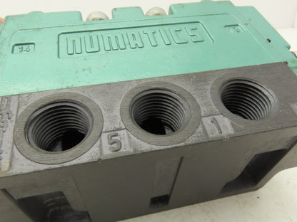 Numatics 134JJ641O000000 Pneumatic Valve Manifold 232 PSI Pilot 14.5-145 PSI