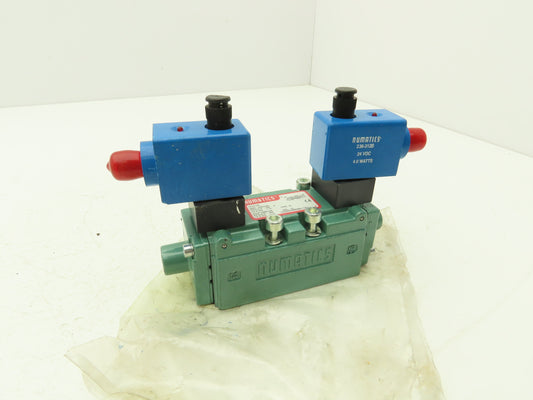 Numatics 122BB400R061D61 Pneumatic Directional Valve 5/2 Position 24VDC Coil