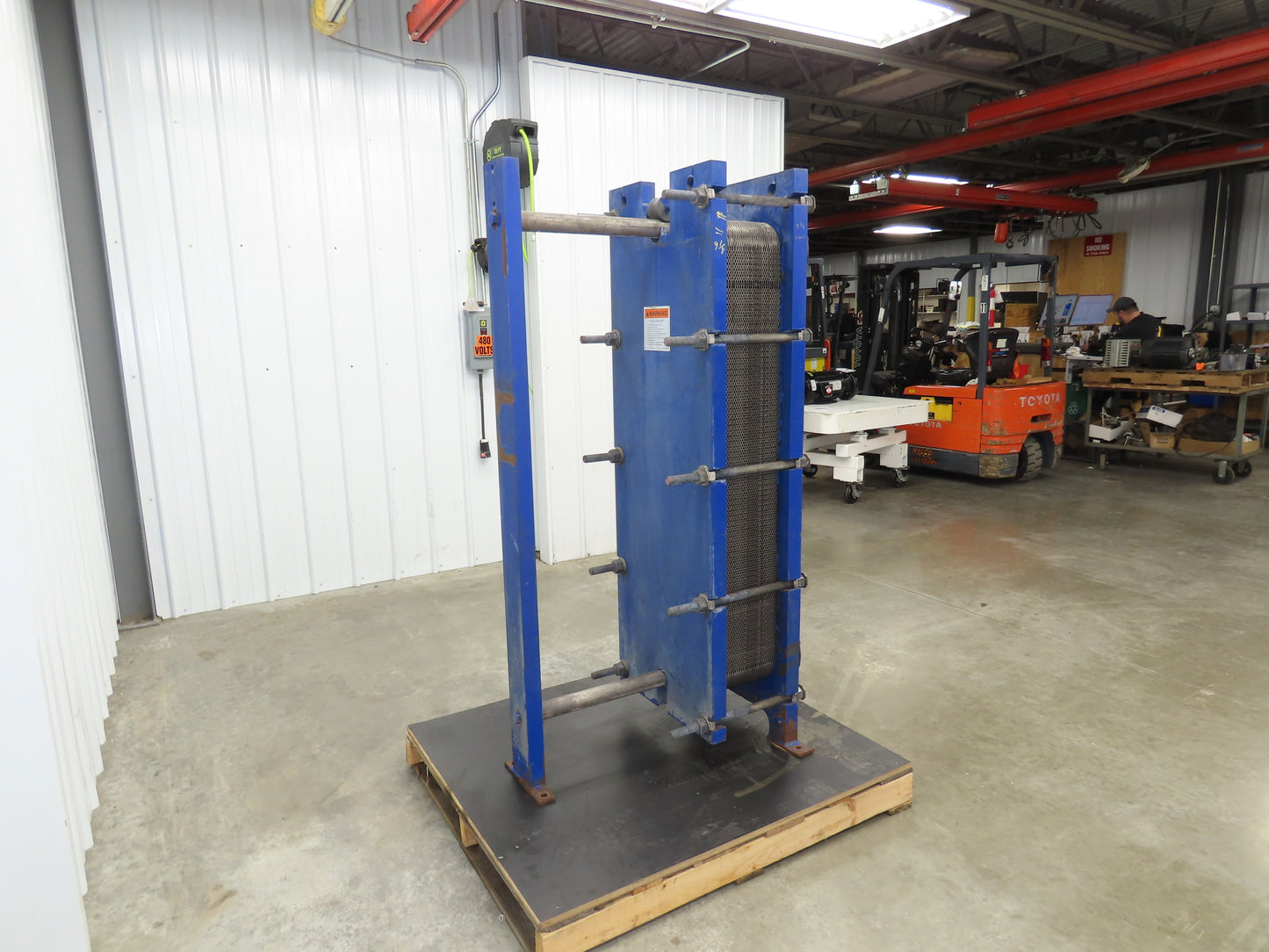 Mueller AT40 F20 Accu-Therm Plate Heat Exchanger 100PSI 150°F 4" NPT 150# Flange