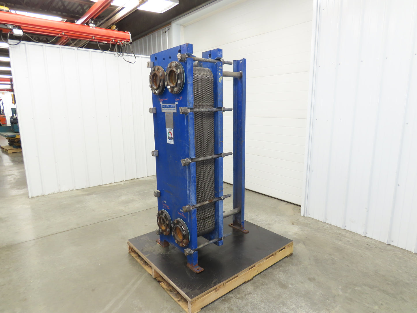 Mueller AT40 F20 Accu-Therm Plate Heat Exchanger 100PSI 150°F 4" NPT 150# Flange