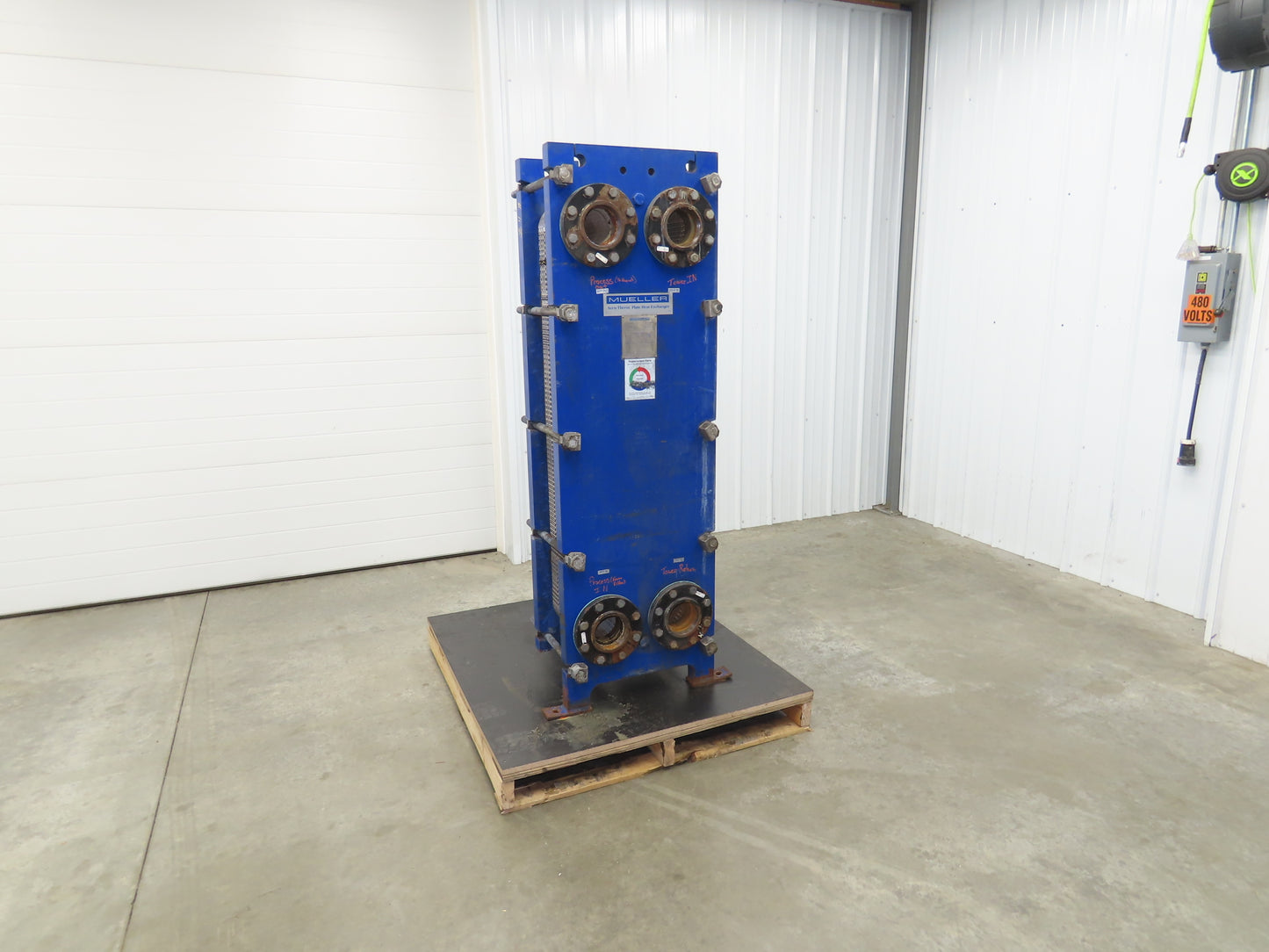 Mueller AT40 F20 Accu-Therm Plate Heat Exchanger 100PSI 150°F 4" NPT 150# Flange