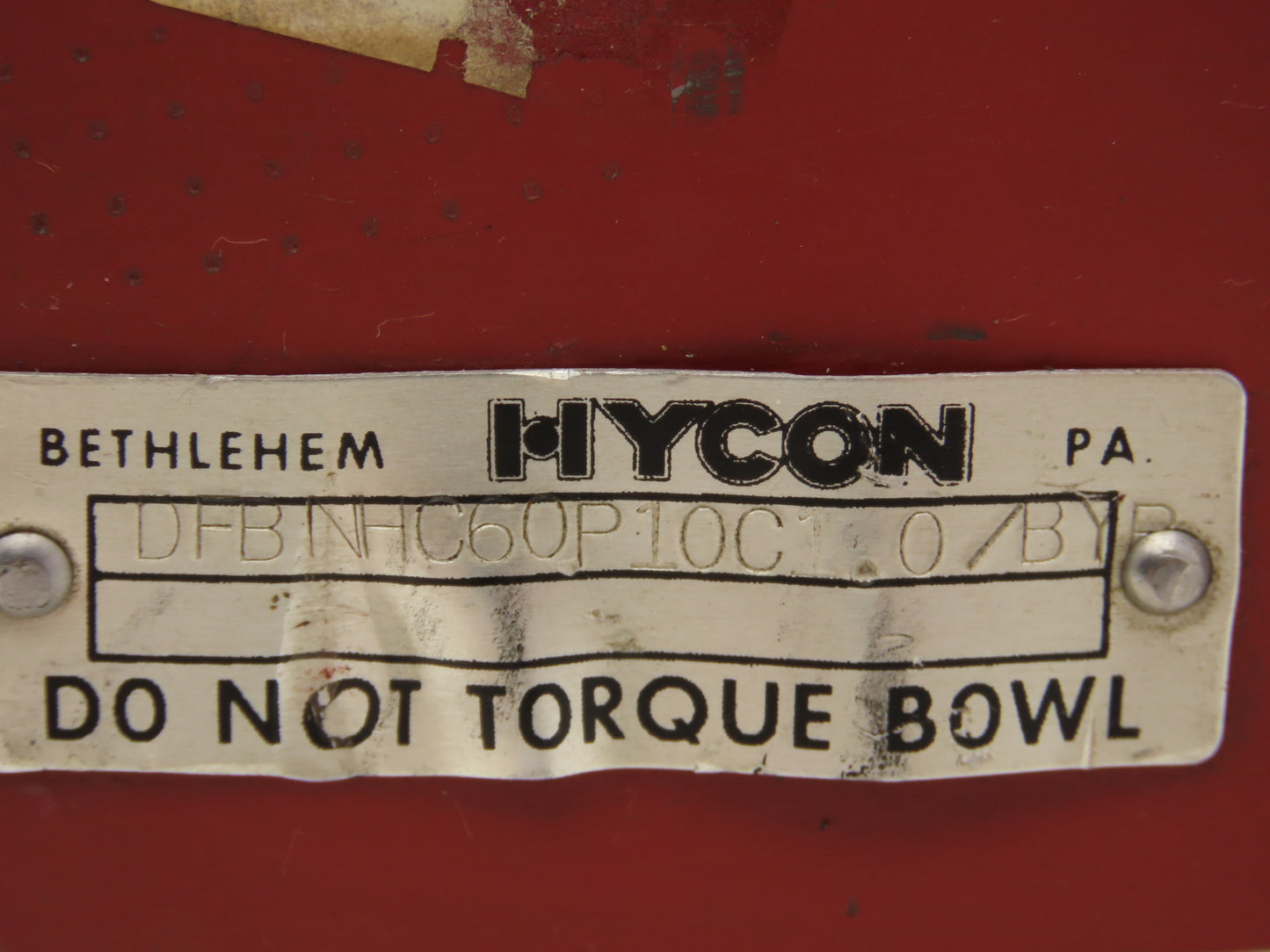 Hydac DFBNHC60P10C1.0/BYP Hydraulic Pressure Filter 1/2" NPT