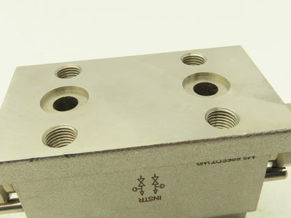 PGI M3-685SDT-W9 2 Valve Block Manifold Assy Straight Style 6000PSI Max 316SS