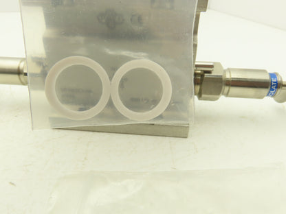 PGI M3-685SDT-W9 2 Valve Block Manifold Assy Straight Style 6000PSI Max 316SS