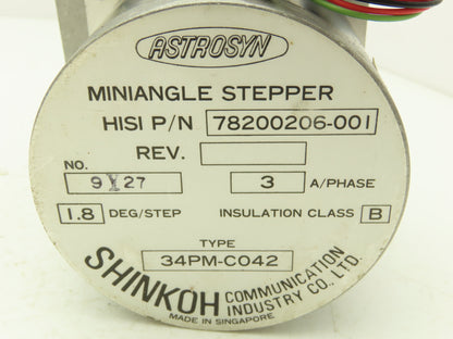 Shinkoh Communication Industry 78200206-001 Astrosyn Miniangle 1.8 Deg Stepper