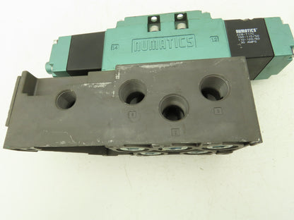Numatics 135SS63BK Solenoid Pilot Valve W/Manifold 150PSIG 120VAC 50/60Hz