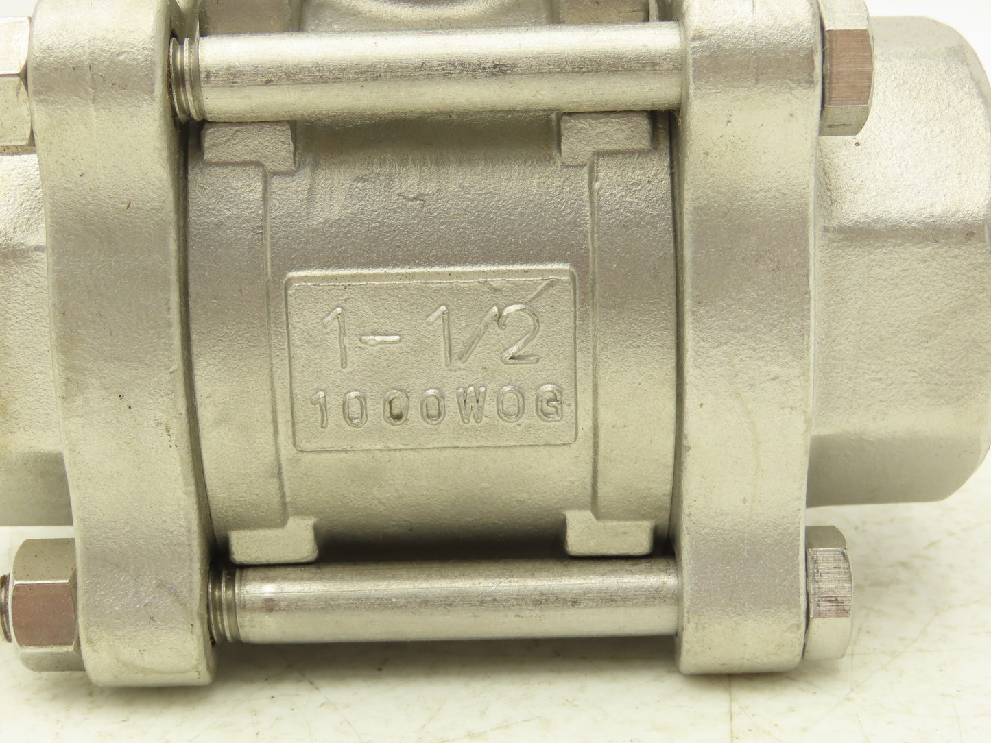 Milwaukee Valve Ball Valve 1-1/2" Socket Weld Stainless Steel CF8M 1000WOG 3-PC